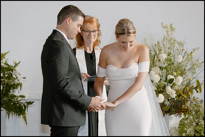 Wedding ceremony in Rhode Island